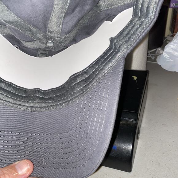 NEW Cabela's Club Embroidered Baseball Cap Hat One Size Strap Back Gray Canvas - Picture 2 of 3